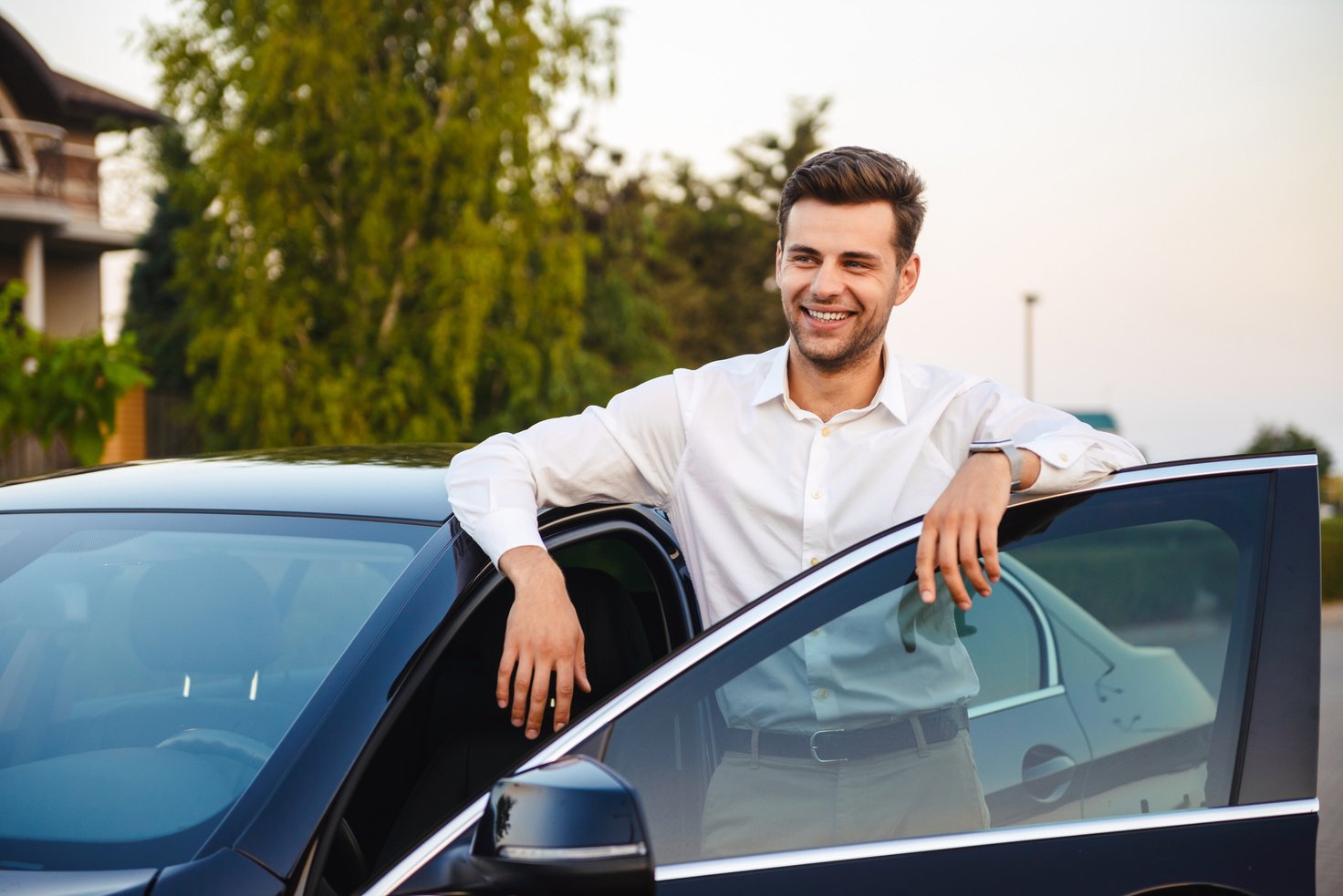 Handsome Businesslike Man Wearing Suit